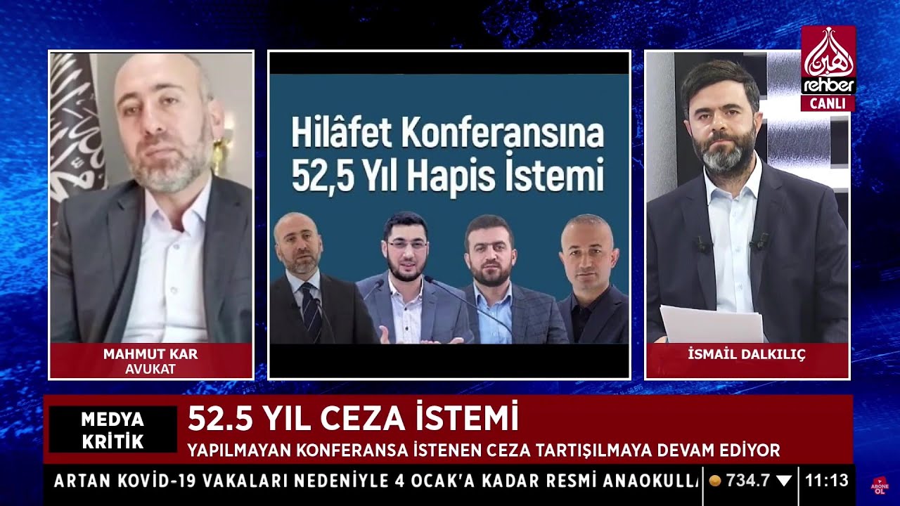 "Yapılmayan Konferansa 52,5 Yıl Ceza"yı Mahmut KAR Rehber TV'de Değerlendirdi