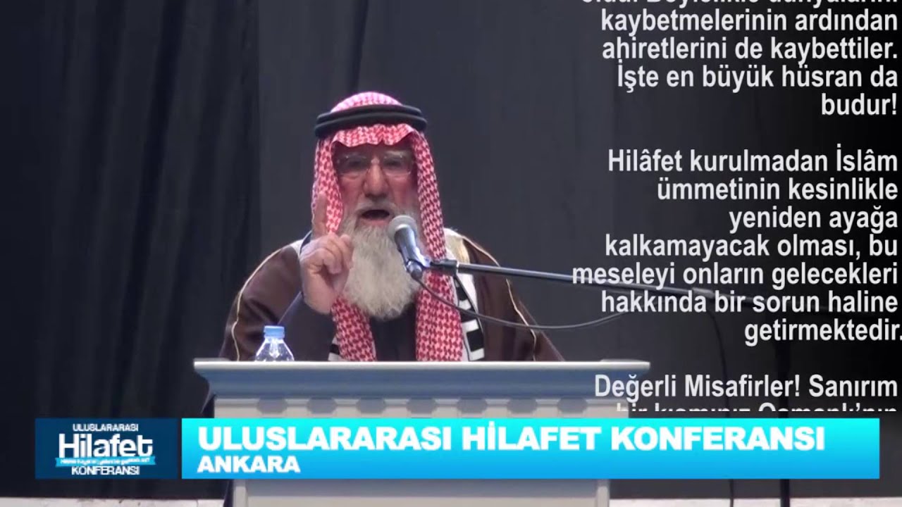 ŞEYH İSAM AMİRA'NIN ULUSLARARASI HİLAFET KONFERANSI KONUŞMASI