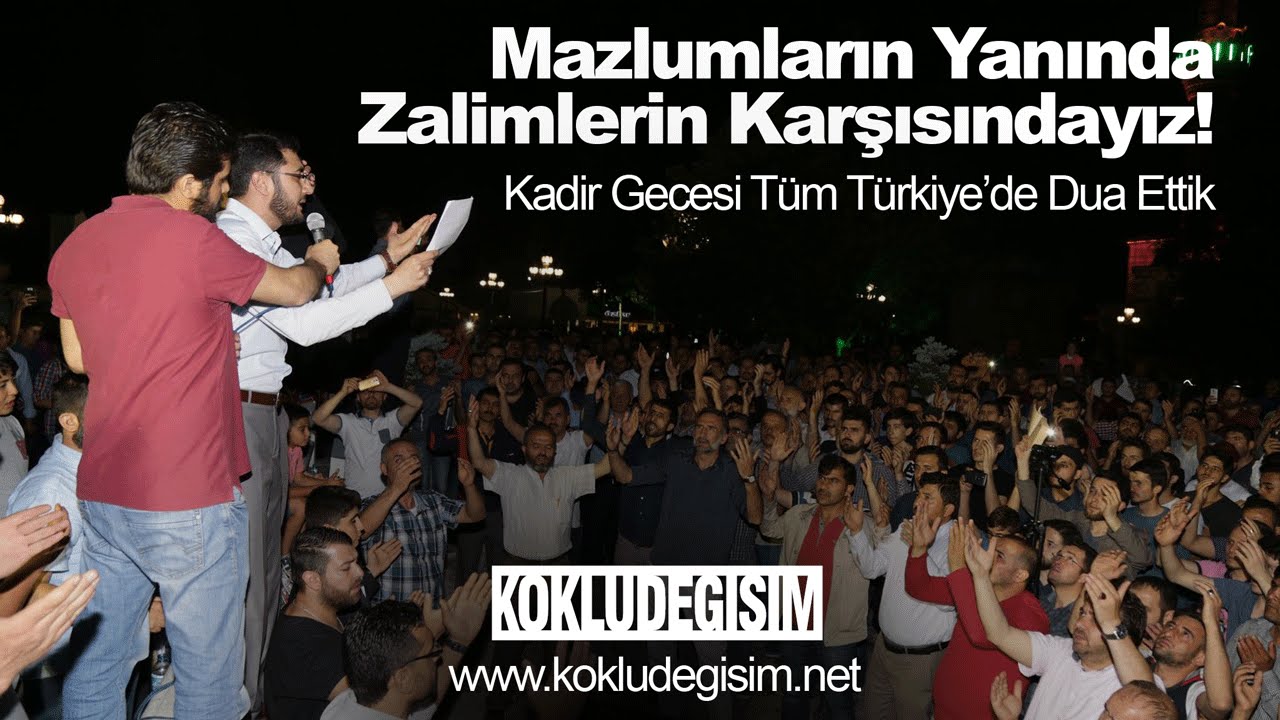 Tüm Türkiye'de Mazlumlar İçin Kunut Gerçekleştirdik